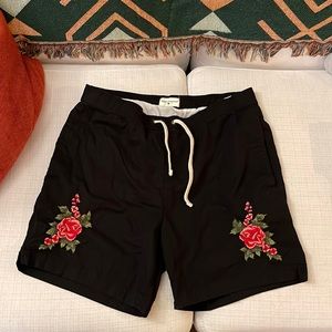Modern Amusement Embroidered Swim Trunks - Men’s Small